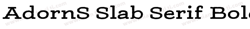 AdornS Slab Serif Bold字体转换